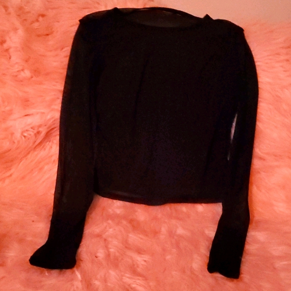 Long sleeve crop
